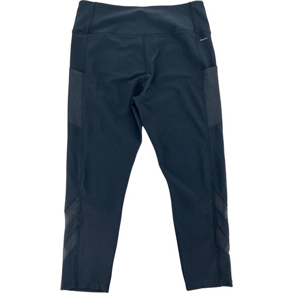 Mondetta Women’s Navy High Waist Mesh Panel Active Capri - Picture 1 of 2